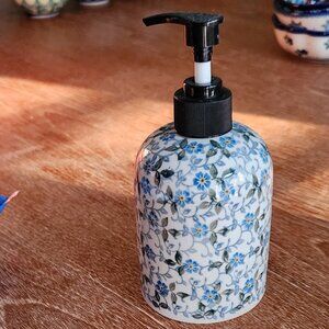 Polish Pottery Soap Dispenser